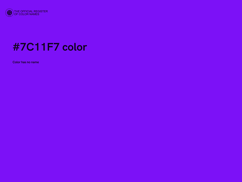 #7C11F7 color image