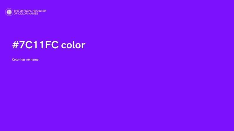#7C11FC color image