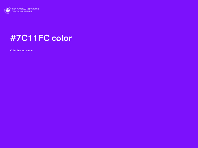 #7C11FC color image