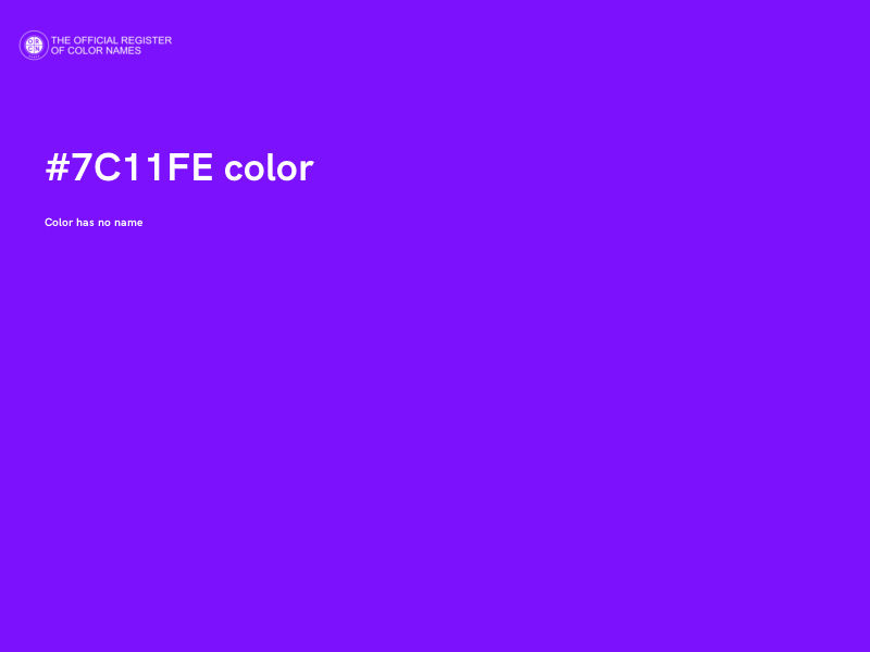 #7C11FE color image
