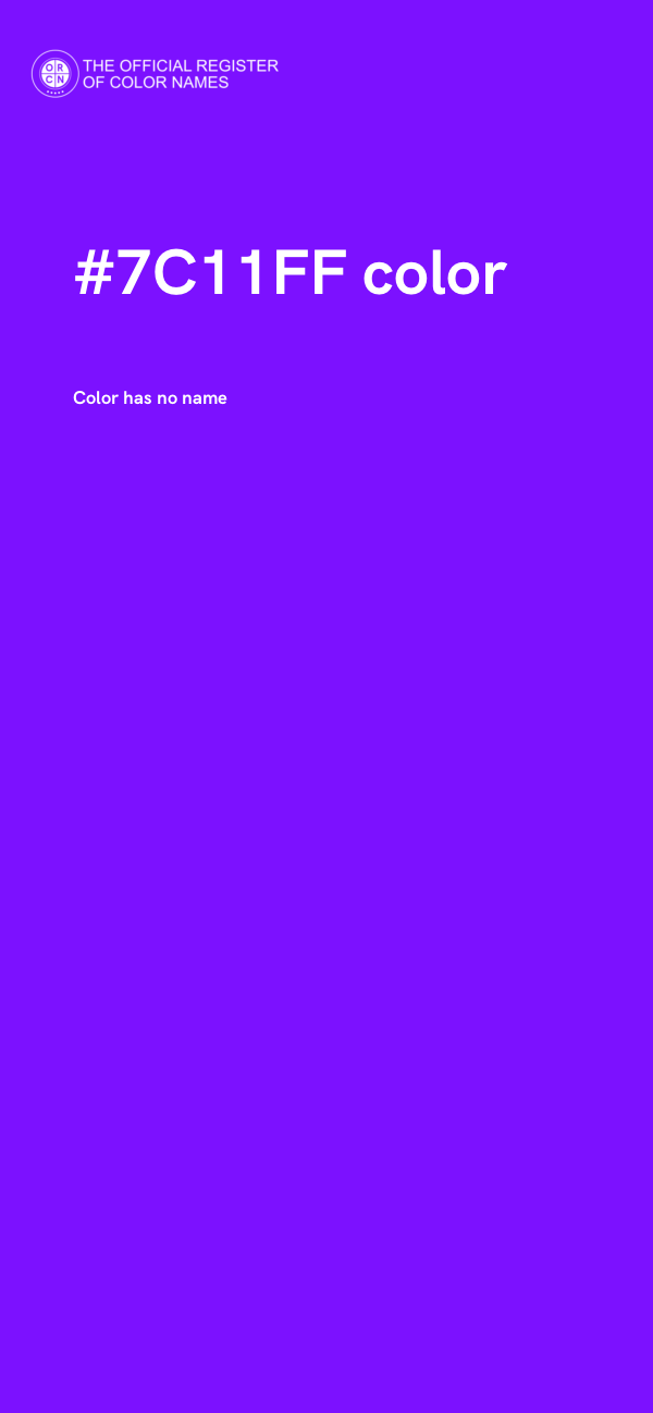 #7C11FF color image