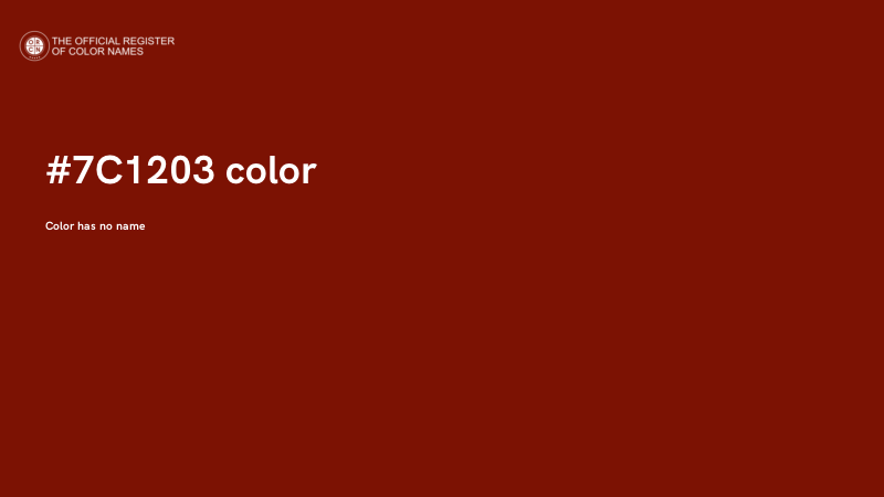 #7C1203 color image