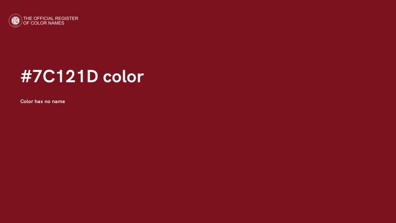 #7C121D color image