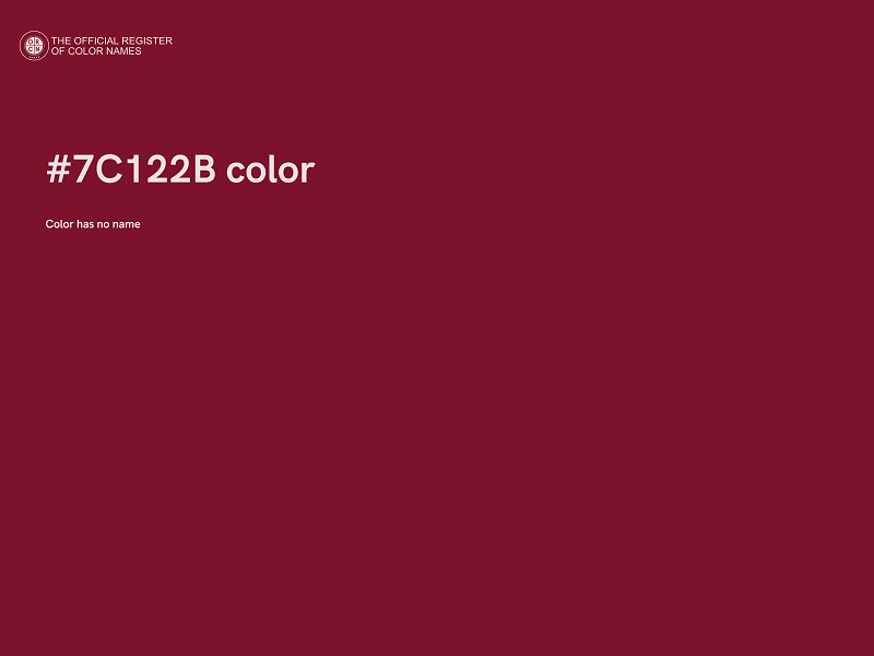 #7C122B color image