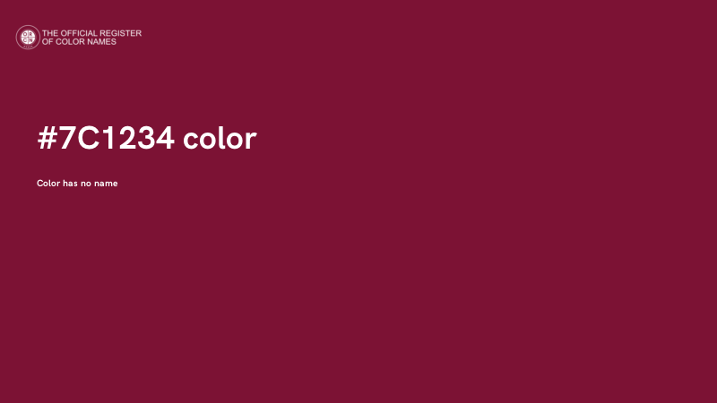 #7C1234 color image