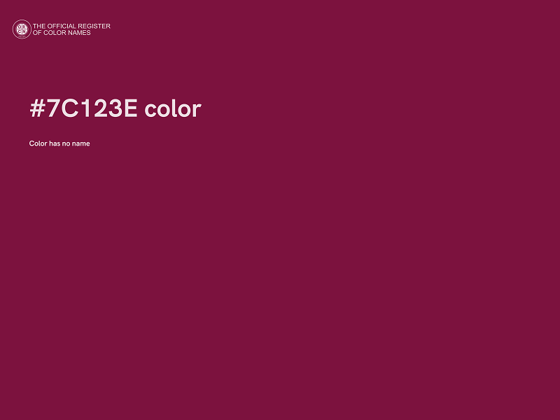 #7C123E color image