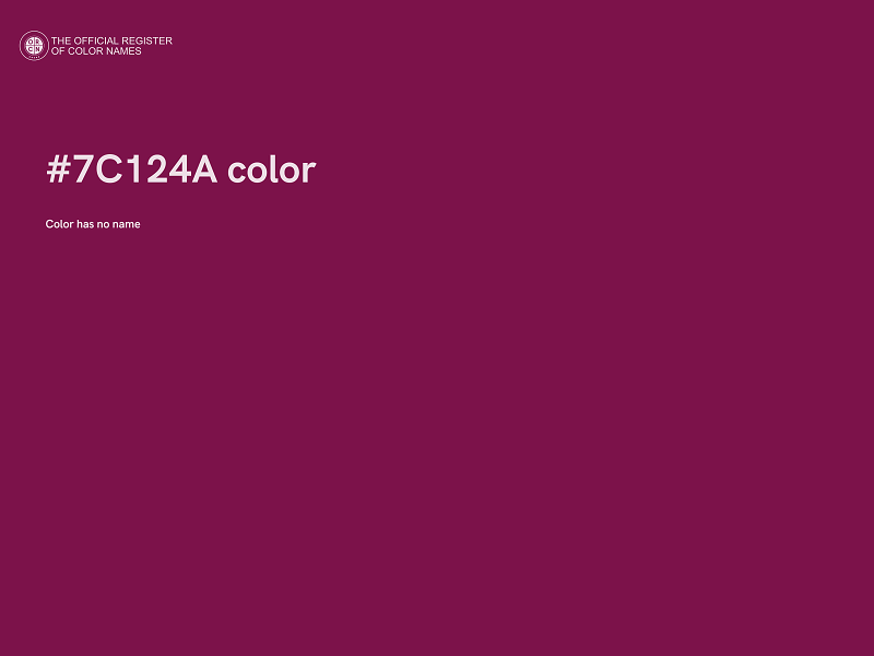 #7C124A color image