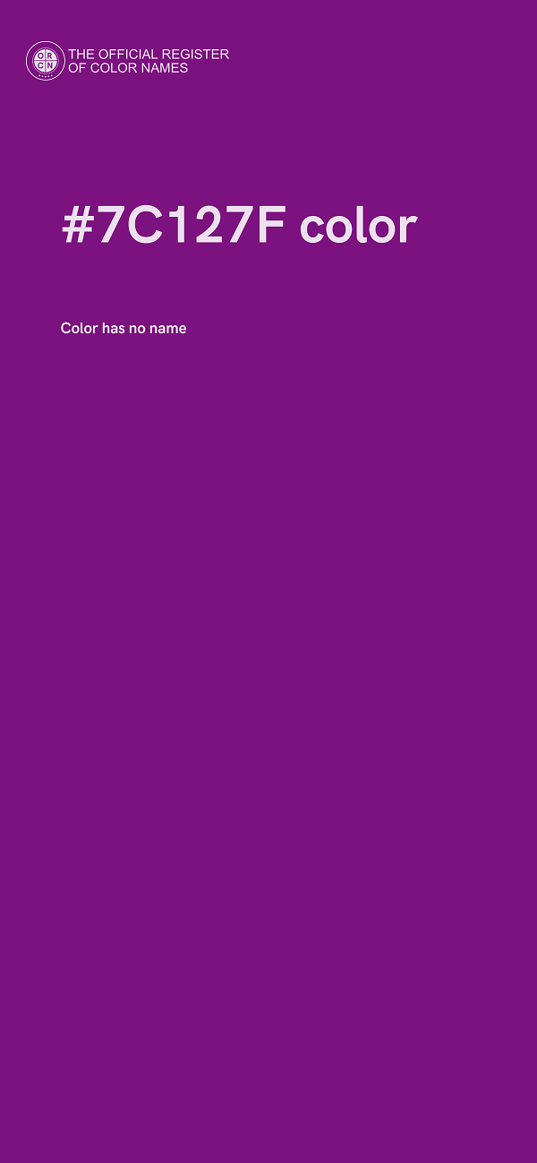 #7C127F color image