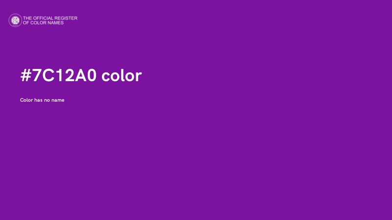 #7C12A0 color image