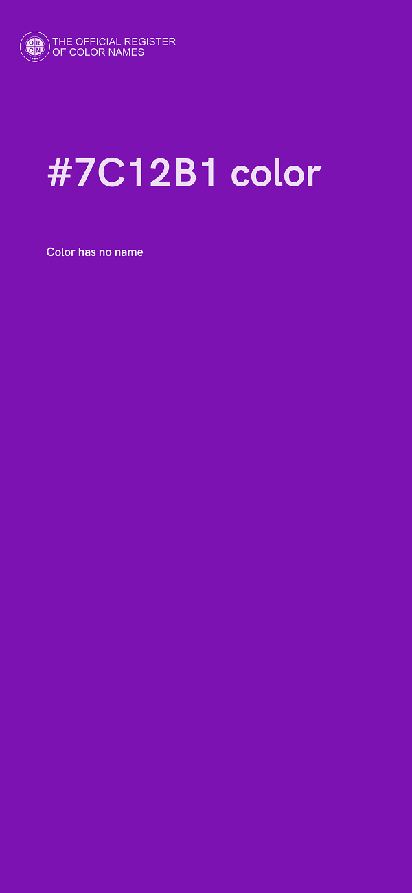 #7C12B1 color image