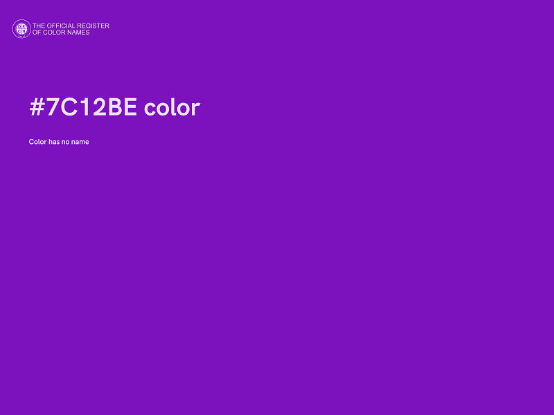 #7C12BE color image