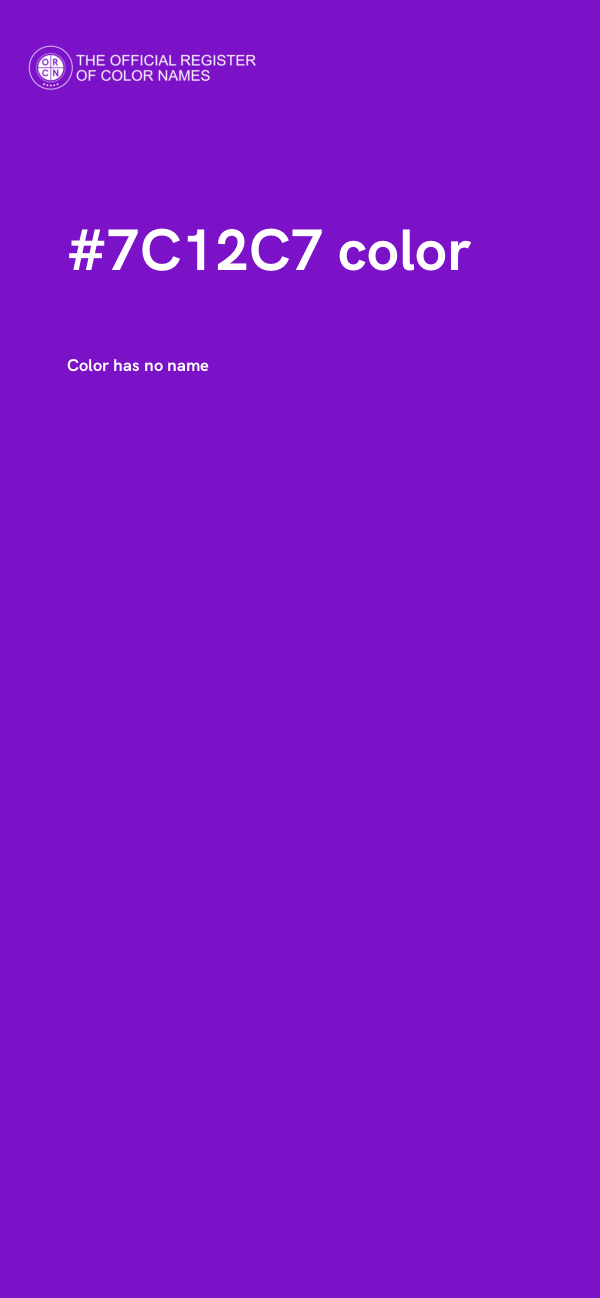 #7C12C7 color image
