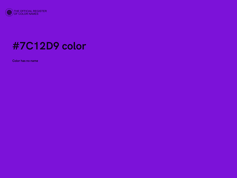 #7C12D9 color image