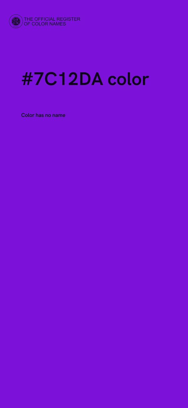#7C12DA color image