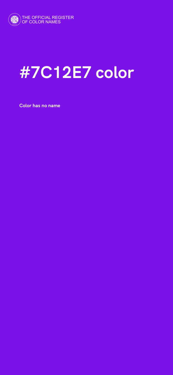 #7C12E7 color image