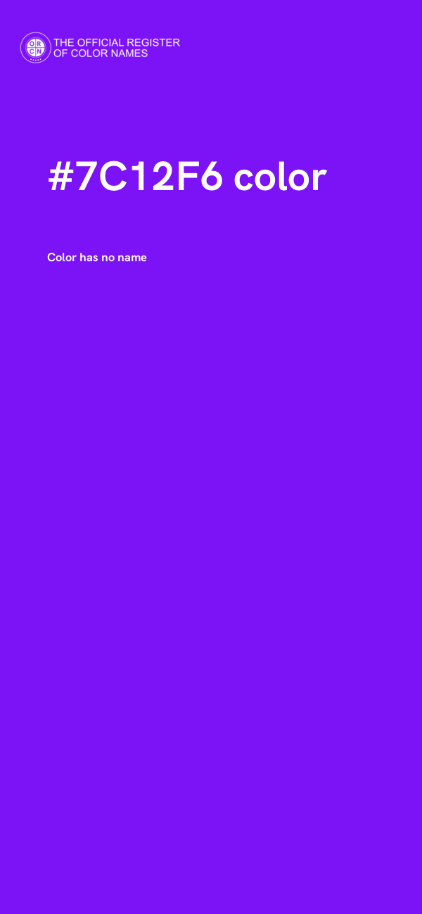 #7C12F6 color image