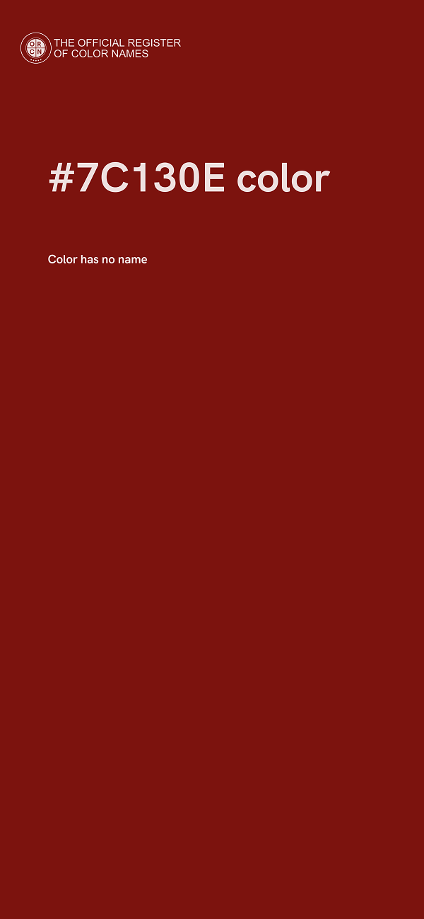 #7C130E color image