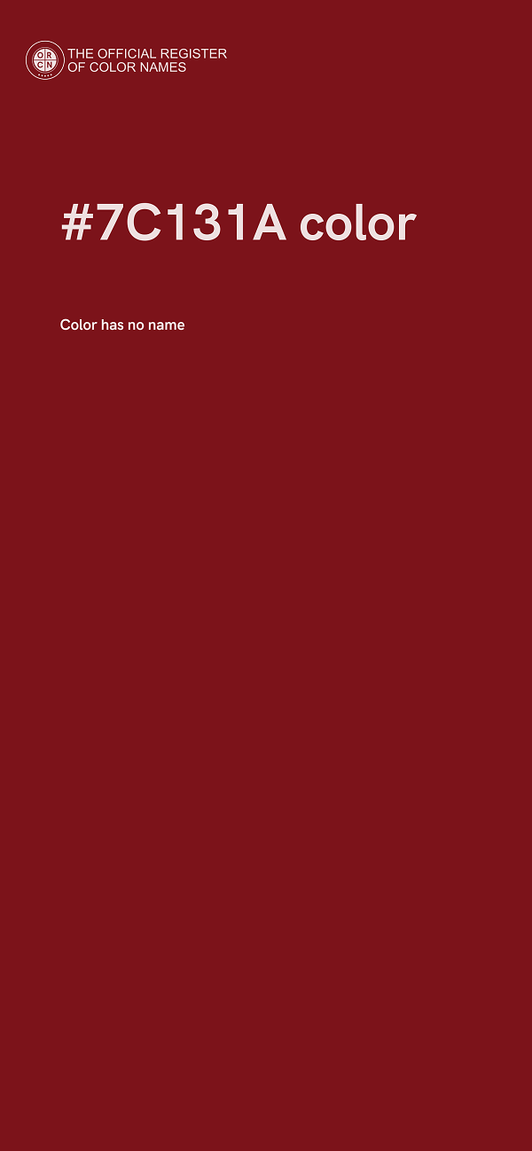 #7C131A color image