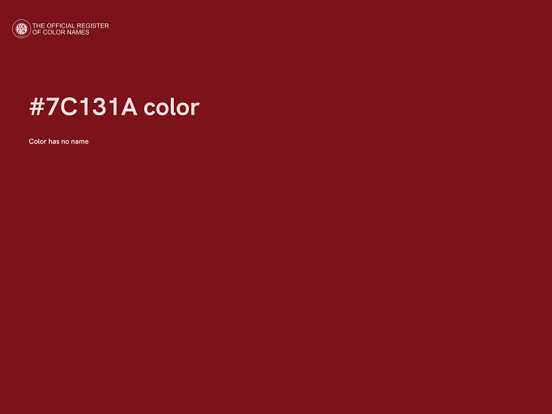 #7C131A color image