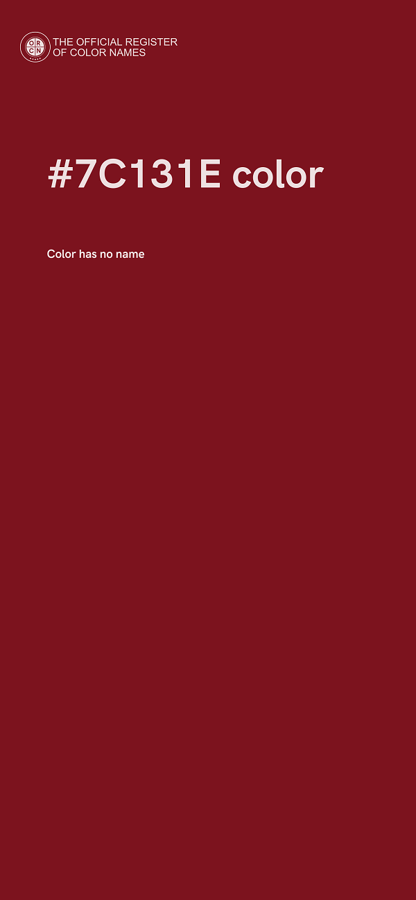 #7C131E color image
