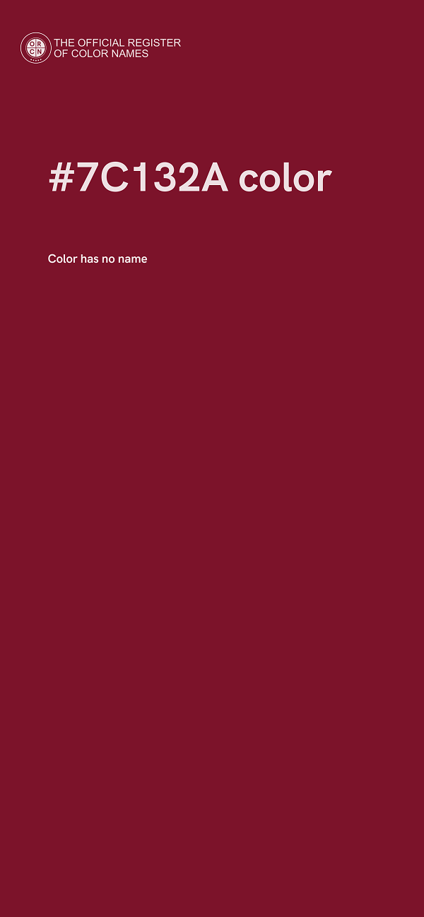 #7C132A color image