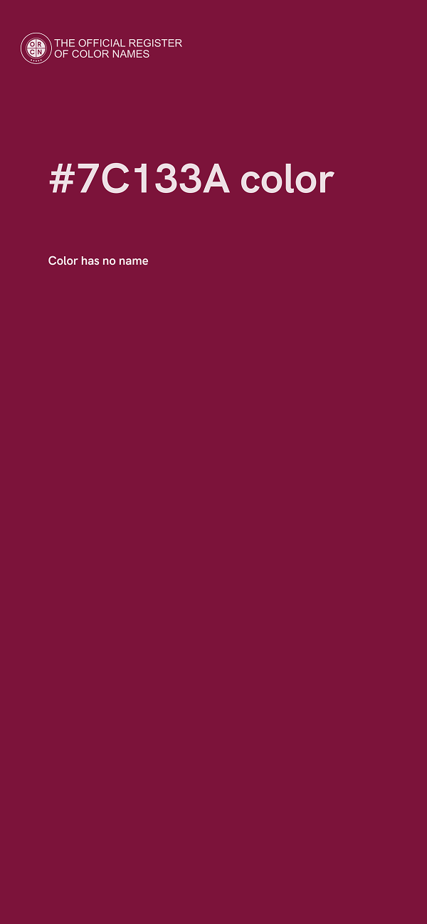 #7C133A color image