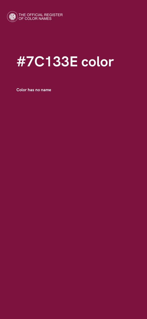 #7C133E color image