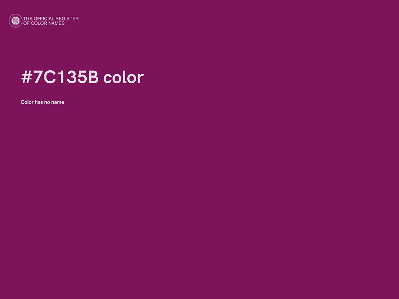 #7C135B color image