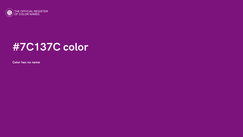 #7C137C color image