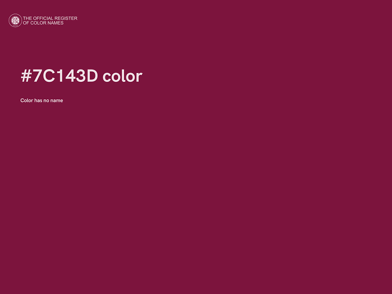 #7C143D color image