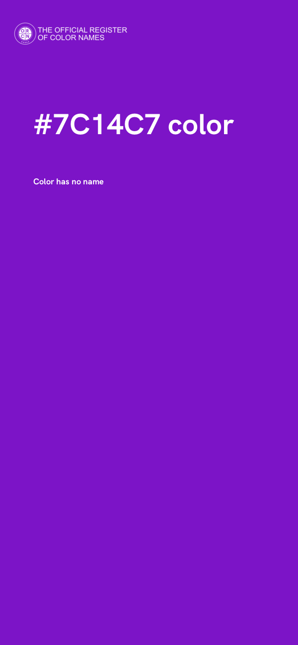 #7C14C7 color image