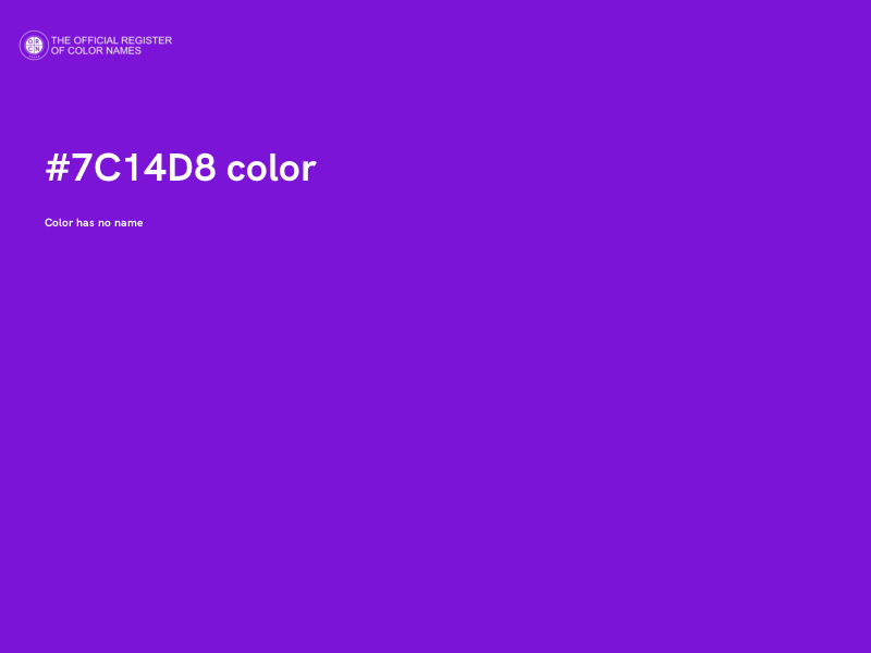 #7C14D8 color image