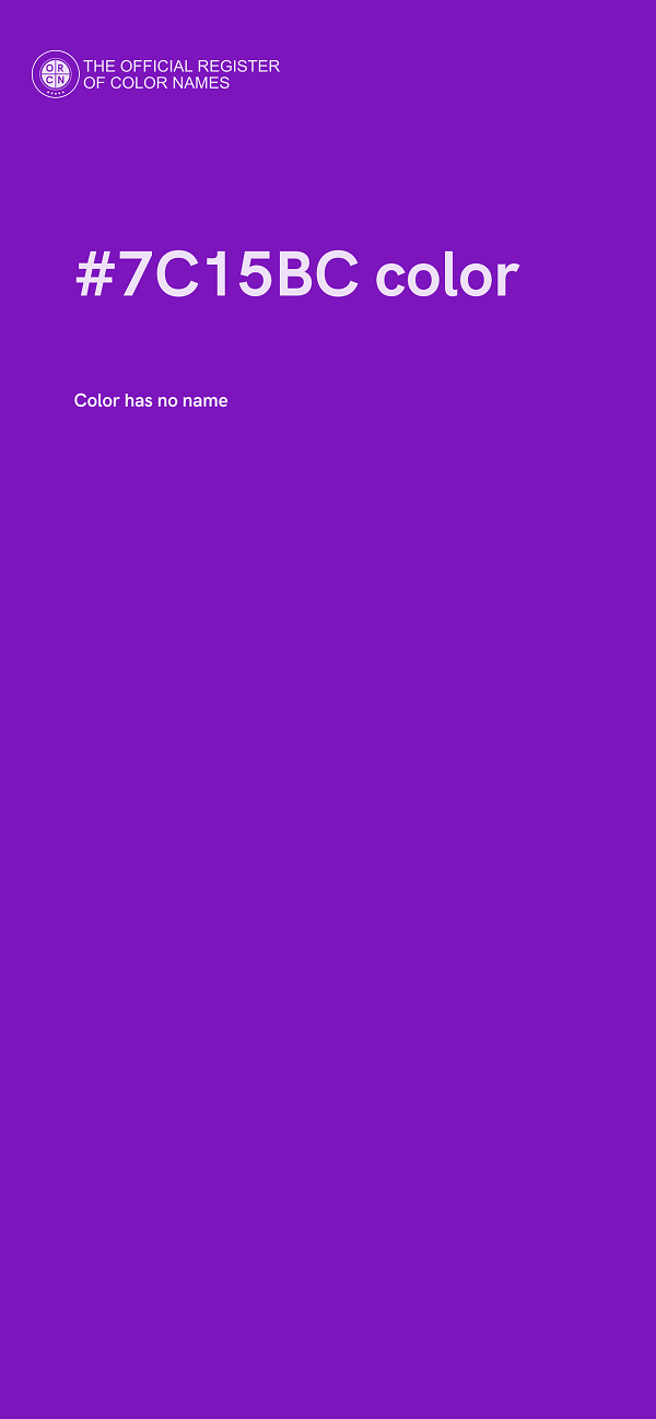 #7C15BC color image