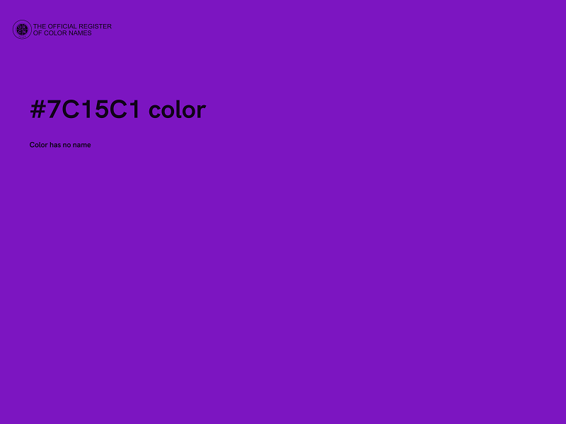 #7C15C1 color image