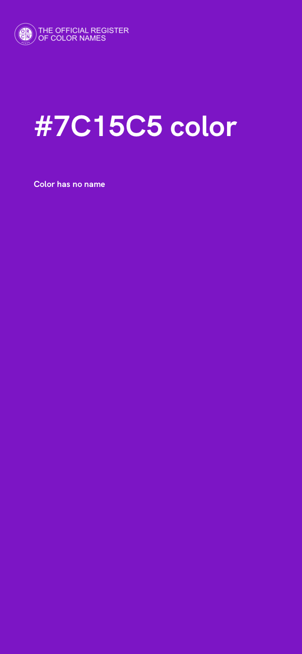 #7C15C5 color image