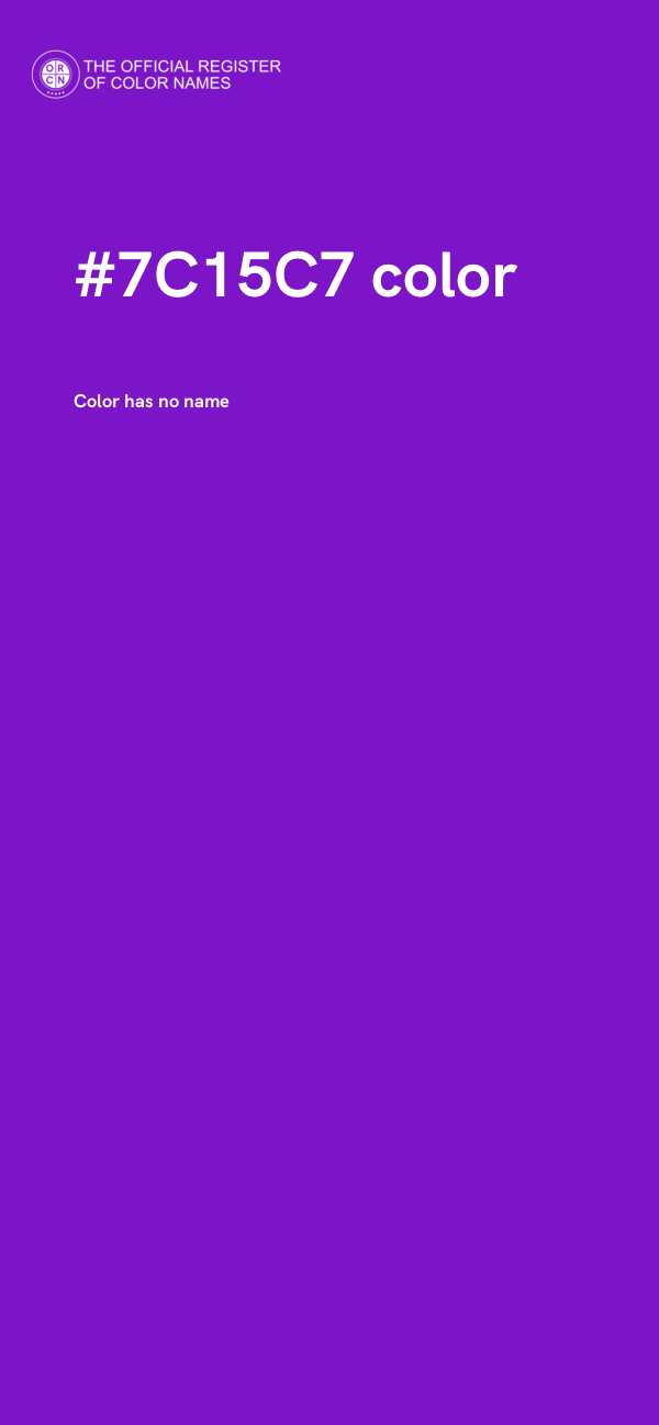 #7C15C7 color image