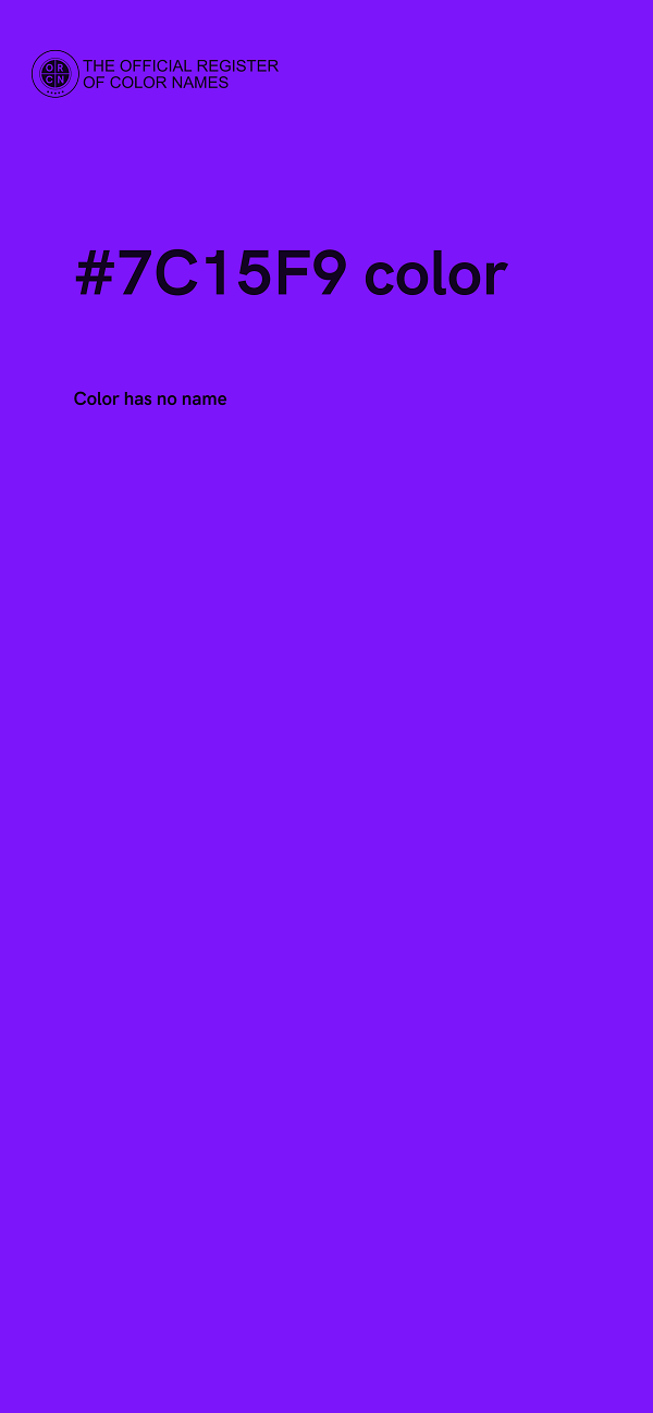 #7C15F9 color image