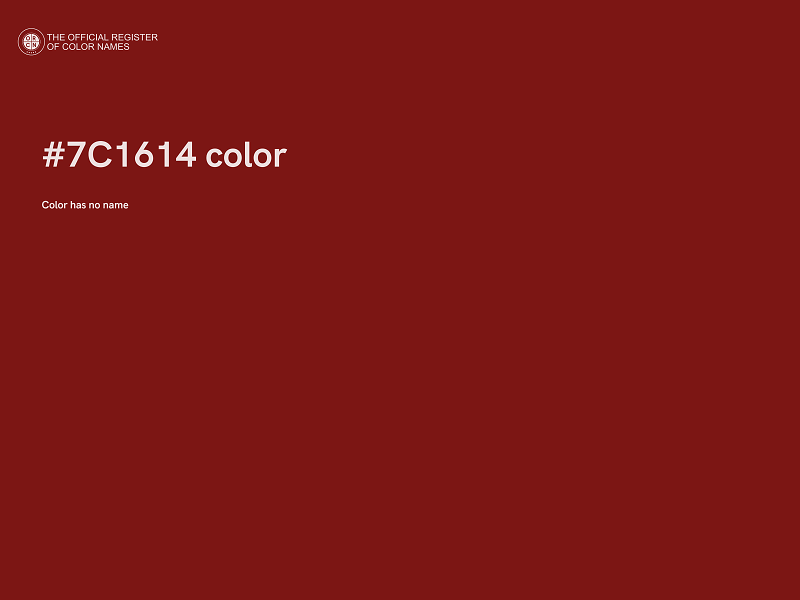 #7C1614 color image