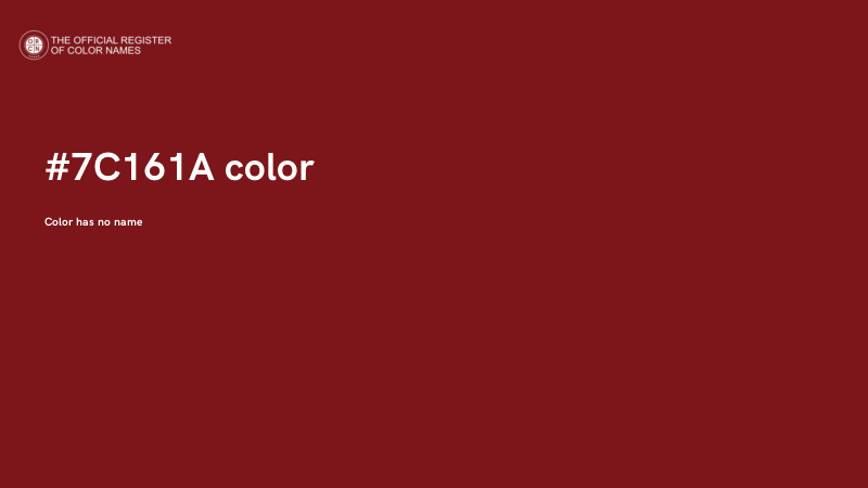 #7C161A color image