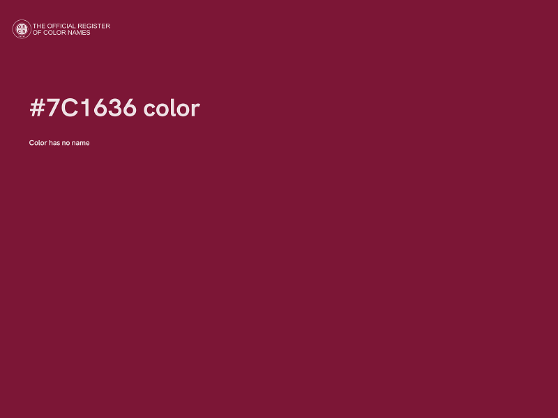 #7C1636 color image