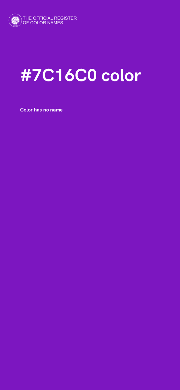 #7C16C0 color image