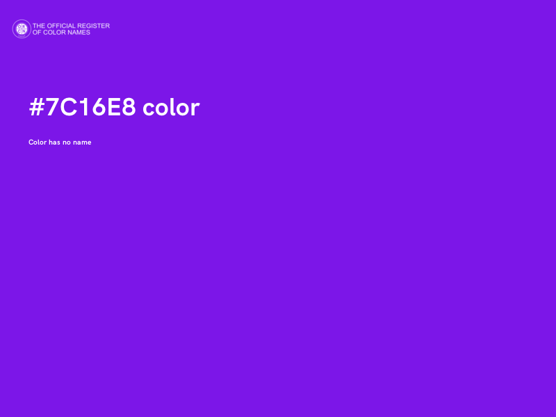 #7C16E8 color image