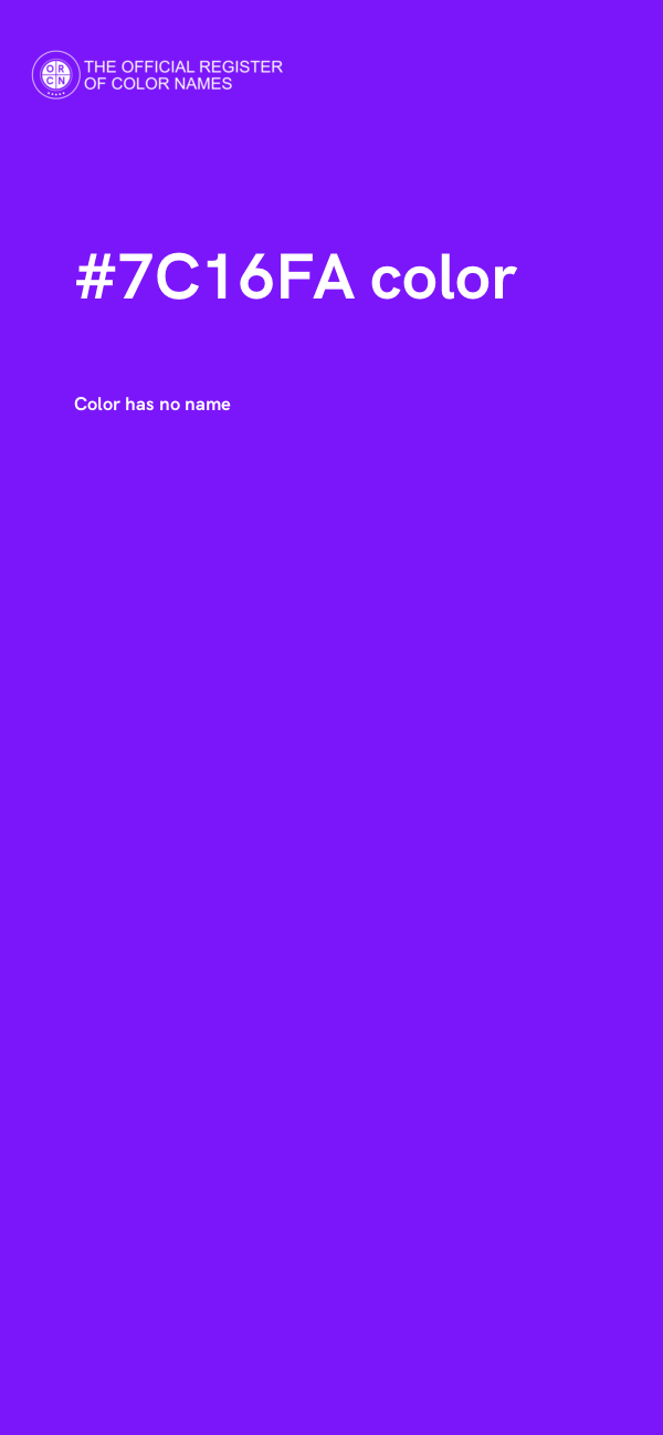 #7C16FA color image