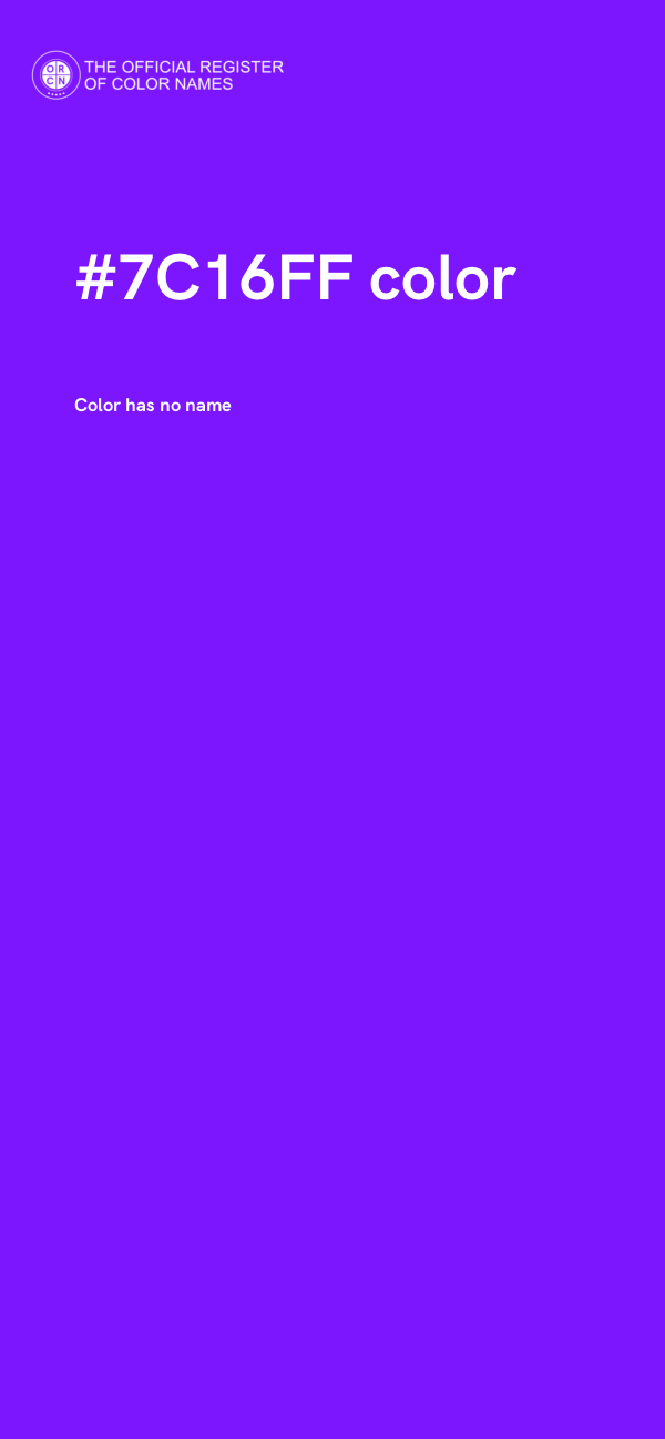 #7C16FF color image
