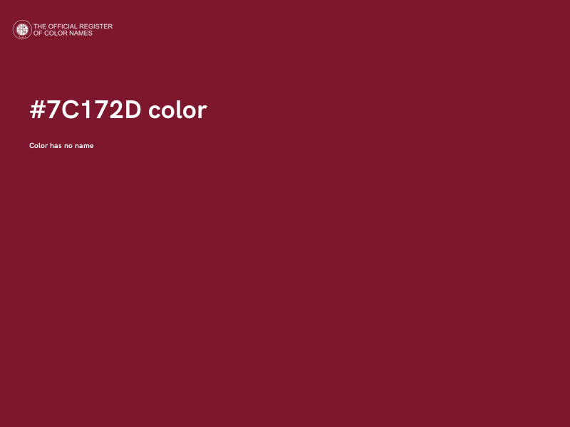 #7C172D color image