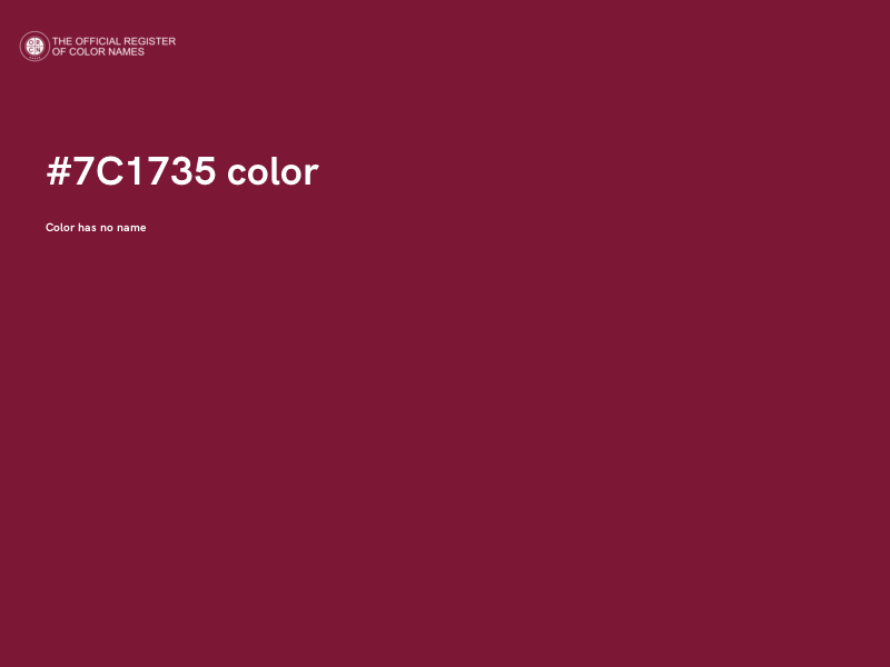 #7C1735 color image