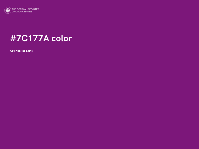 #7C177A color image