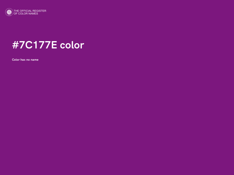 #7C177E color image