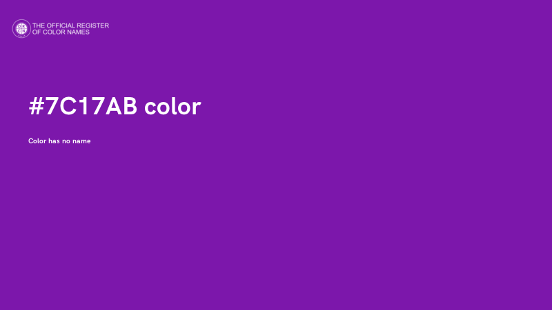 #7C17AB color image