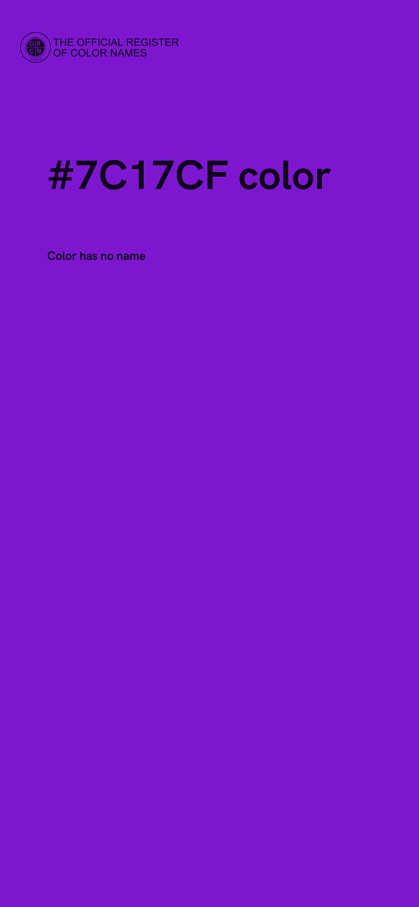 #7C17CF color image